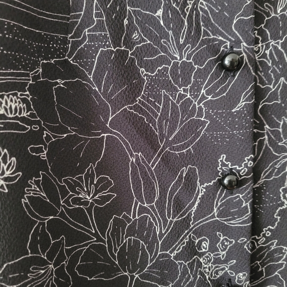 NWT Aritzia Wilfred Nazaire Dress in Black White Print Size 2 - Picture 5 of 8